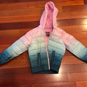 Ombré lightweight puffer